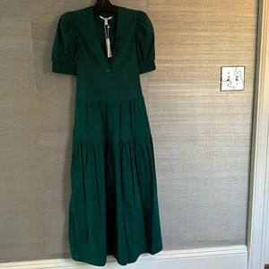 Derek Lam 10 Crosby deep green dress